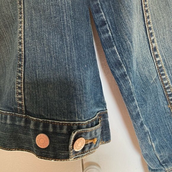 OLD NAVY Trucker Denim Jacket Button Down Blue Womens Medium - Picture 10 of 14